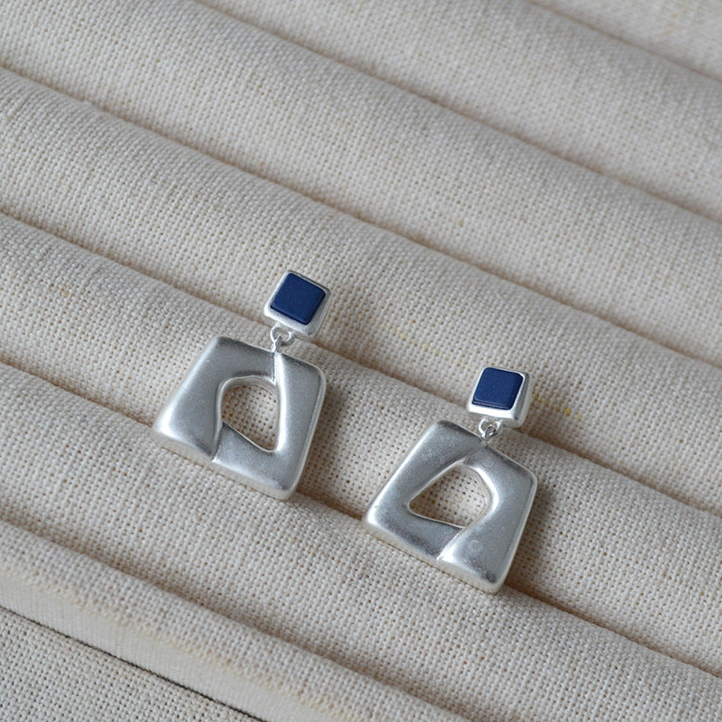 Argent Boucle d'oreille artisanal délicat