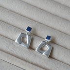 Argent Boucle d'oreille artisanal délicat