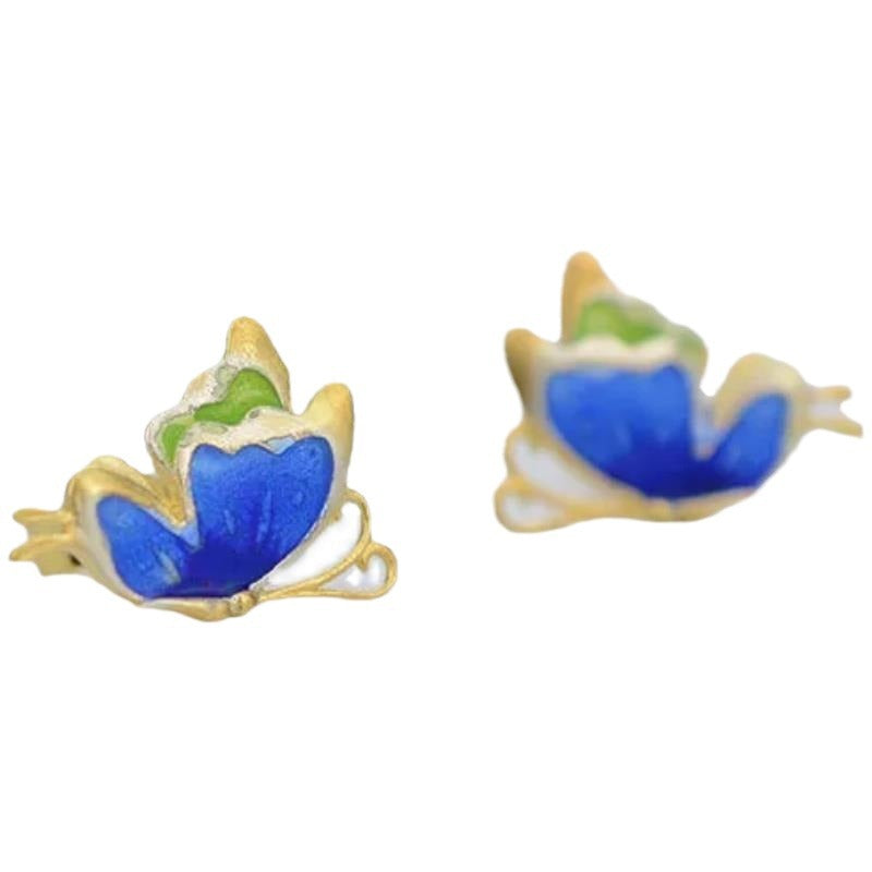 Argent Boucle d'oreille artisanal délicat