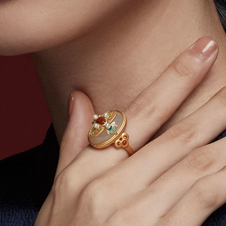 Argent Bague artisanal délicat