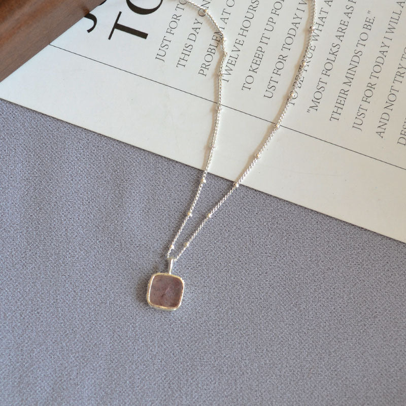 Argent Collier artisanal délicat