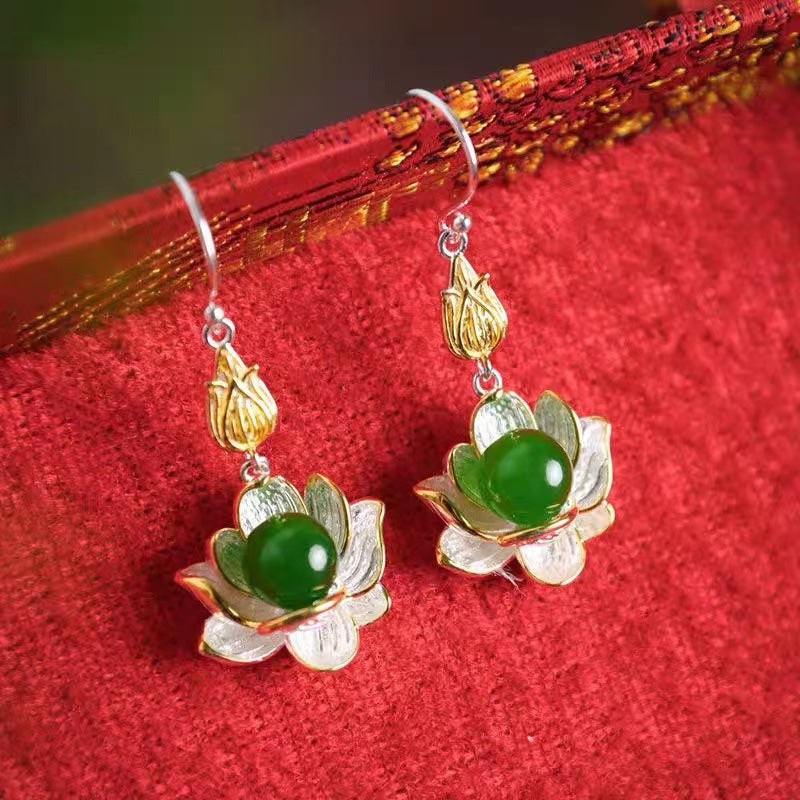 Argent Boucle d'oreille artisanal délicat