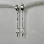 Argent Boucle d'oreille artisanal délicat