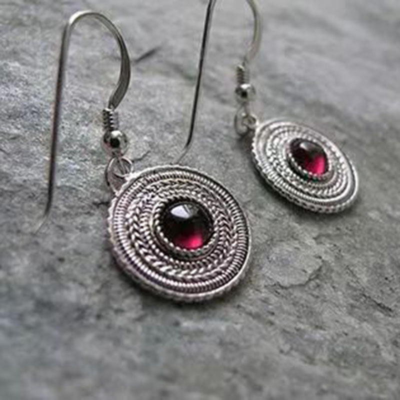 Argent Boucle d'oreille artisanal délicat