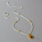 Argent Collier vintage fait main