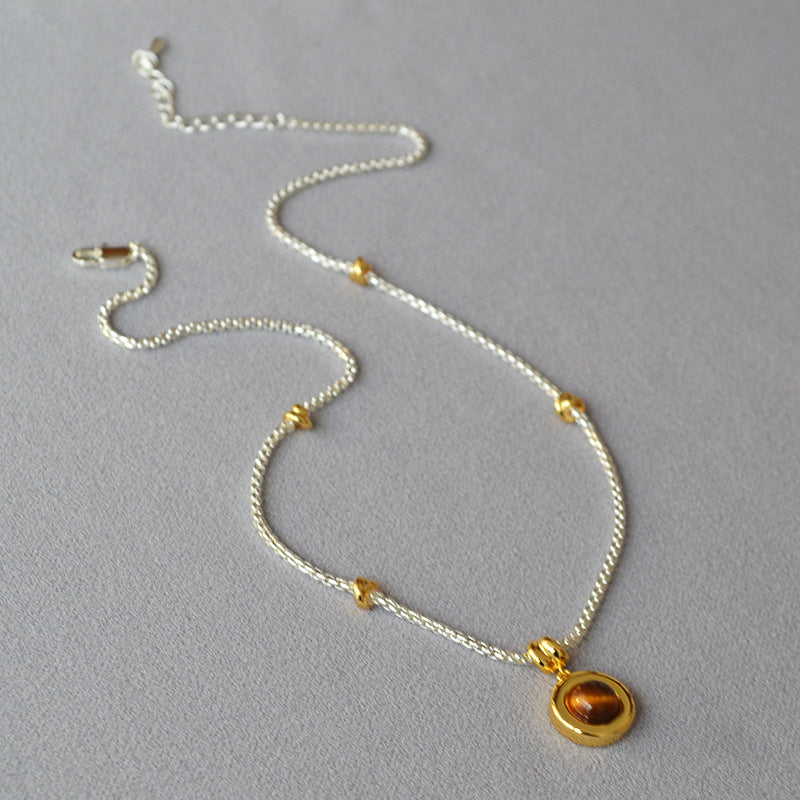 Argent Collier vintage fait main