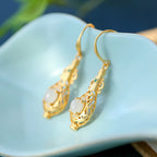 Argent Boucle d'oreille artisanal délicat