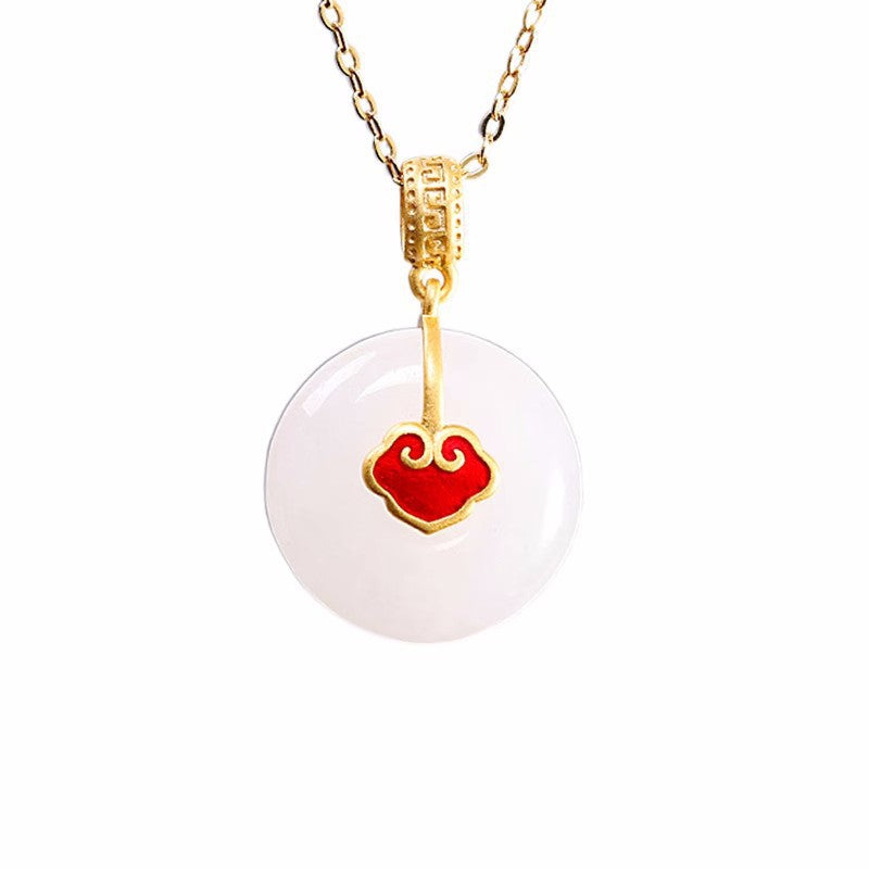 Argent Collier magnifique au style unique