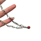 Argent Collier magnifique au style unique