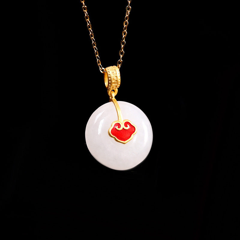 Argent Collier magnifique au style unique