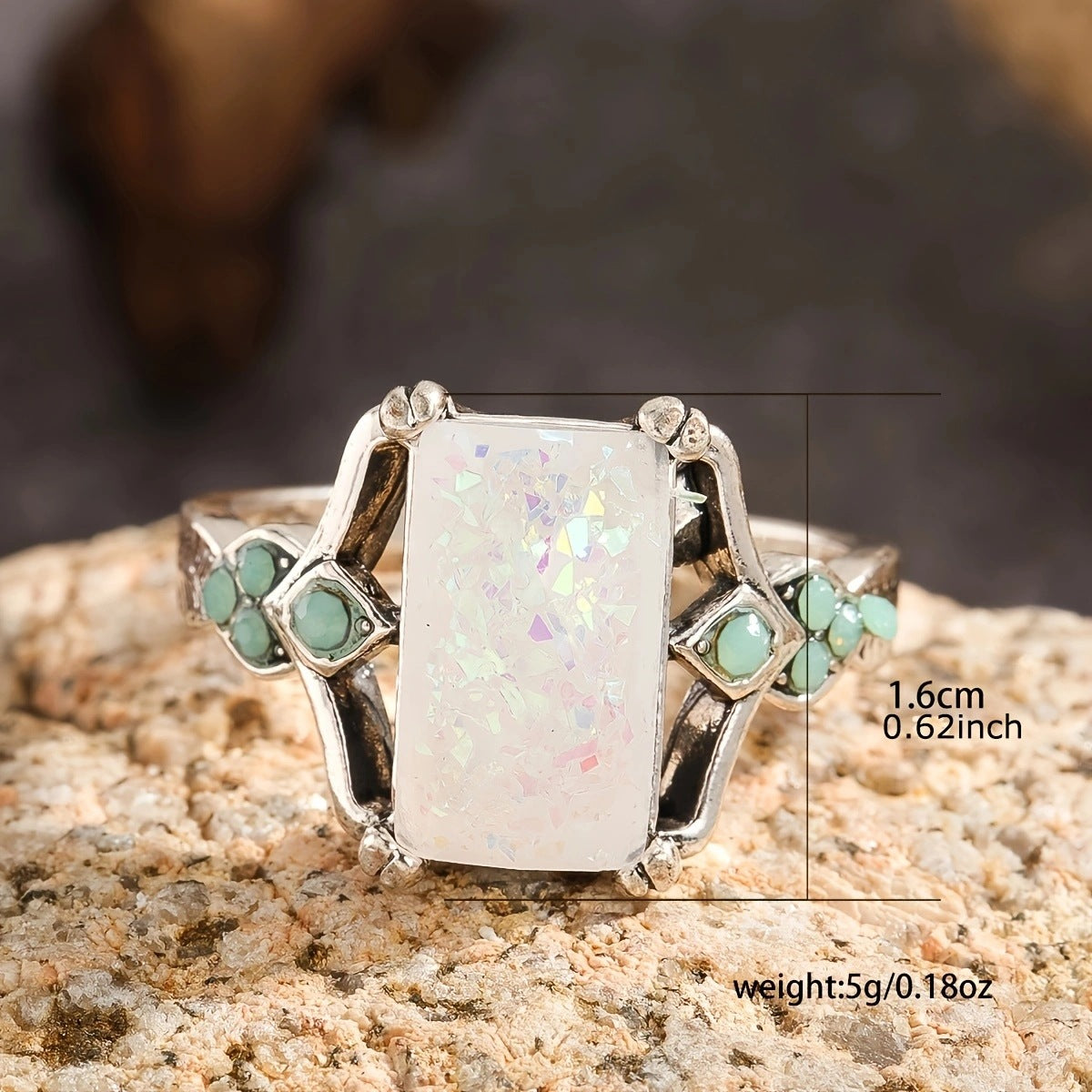 Argent Bague artisanal délicat