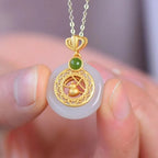 Argent Collier magnifique au style unique