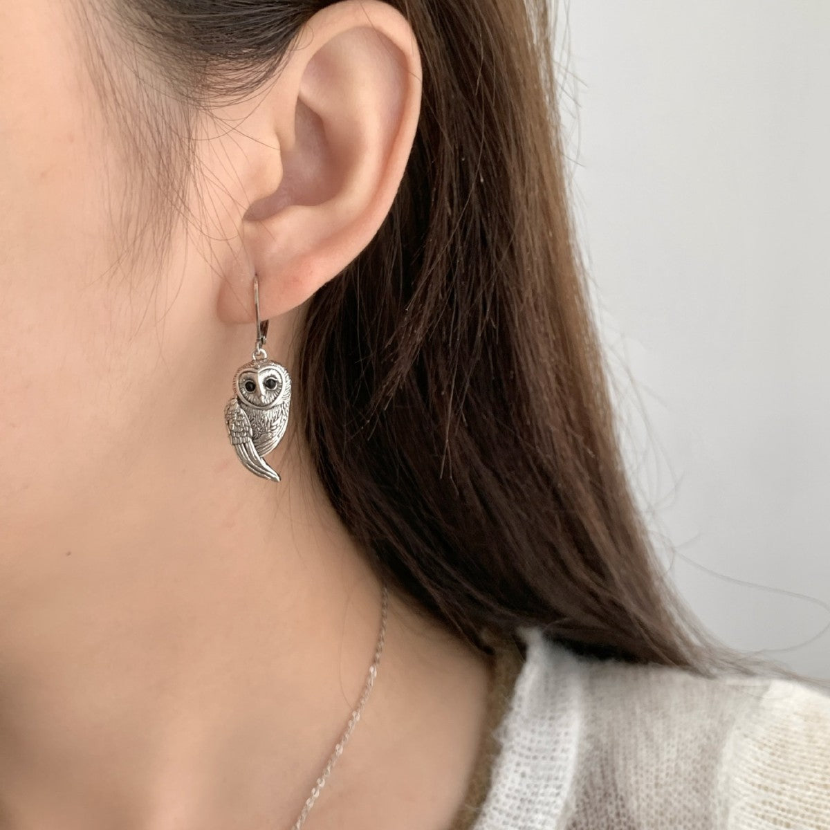 Boucle d'oreille vintage fait main