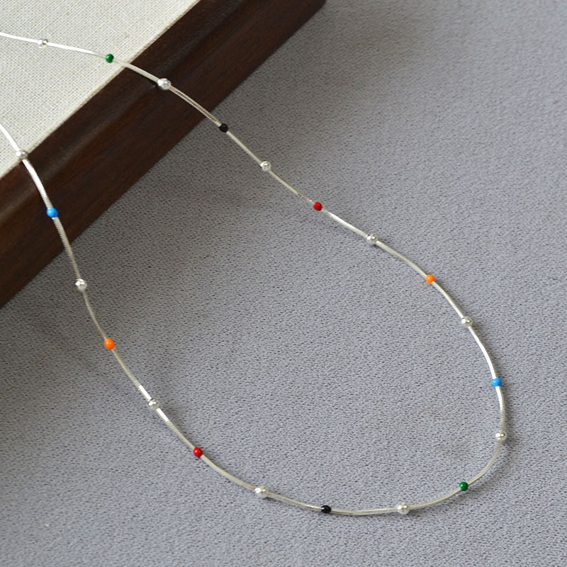 Argent Collier élégant pour toute occasion