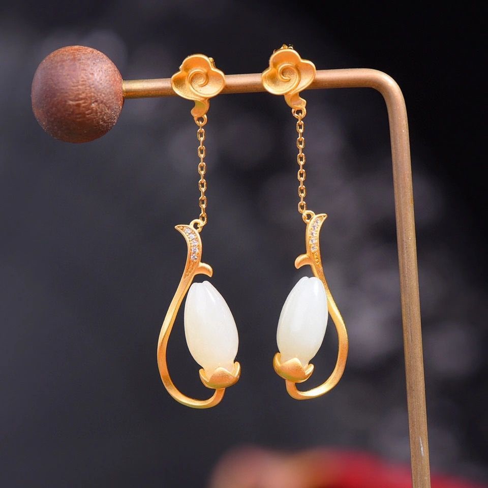 Argent Boucle d'oreille charmant pour toute occasion