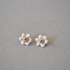 Argent Boucle d'oreille artisanal délicat