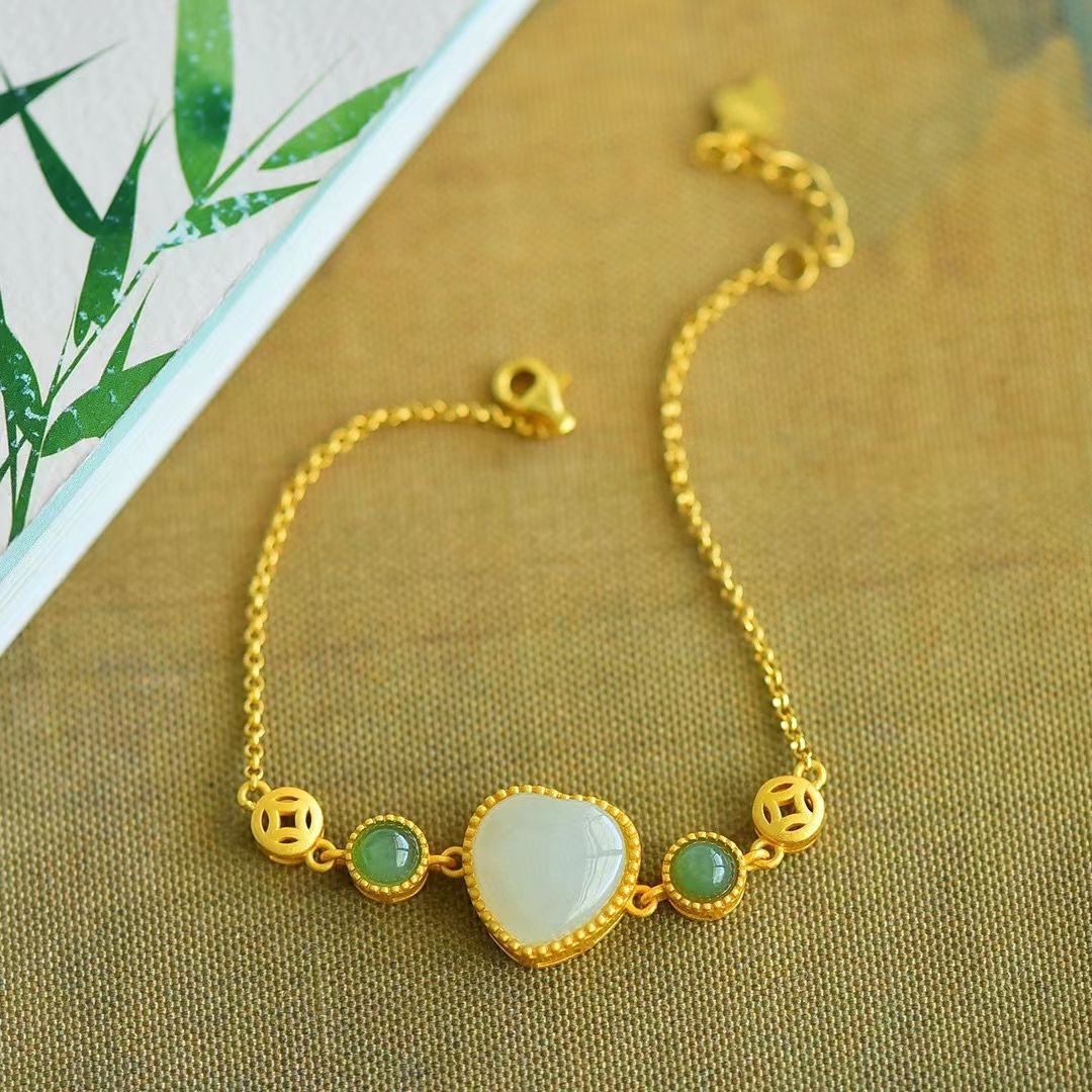 Argent Bracelet magnifique au style unique