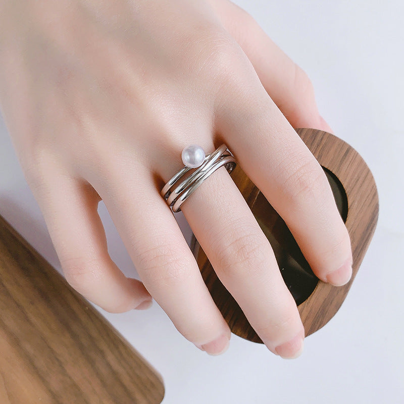 Perle Bague classique au charme intemporel