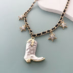 Argent Collier magnifique au style unique