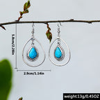 Argent Boucle d'oreille artisanal délicat