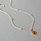 Argent Collier vintage fait main