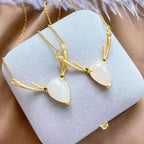 Argent Collier vintage fait main