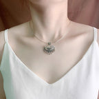 Argent Collier vintage fait main