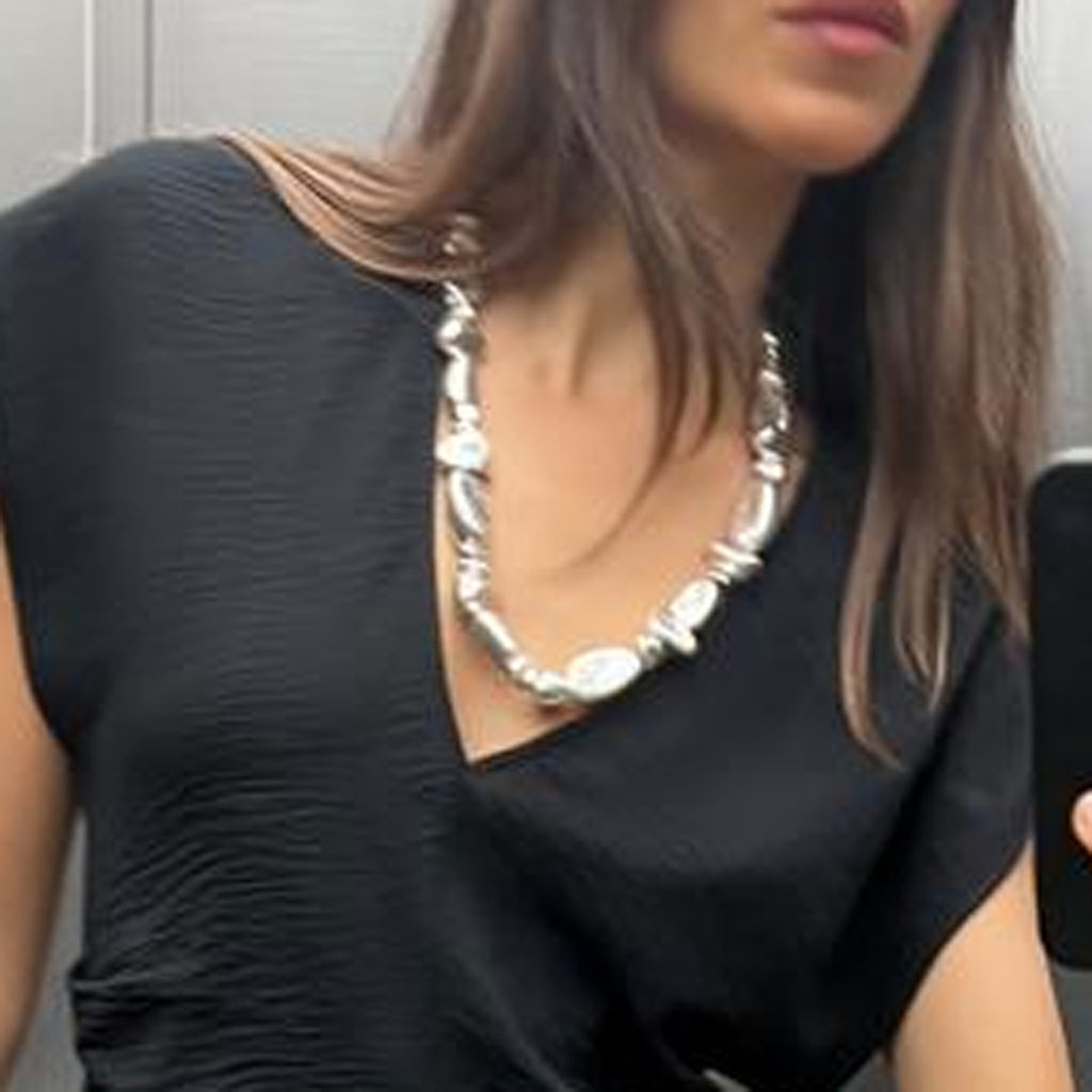 Argent Collier élégant pour toute occasion
