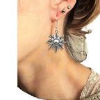 Argent Boucle d'oreille artisanal délicat