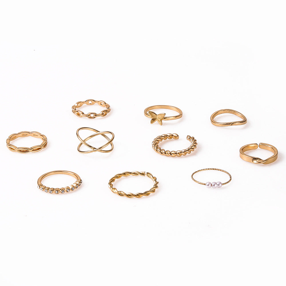 Perle Bague magnifique au style unique