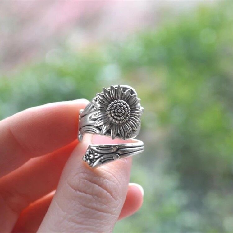 Argent Bague artisanal délicat