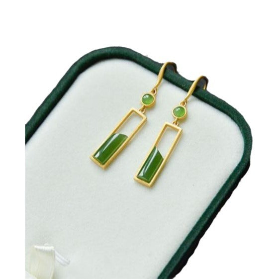 Argent Boucle d'oreille artisanal délicat