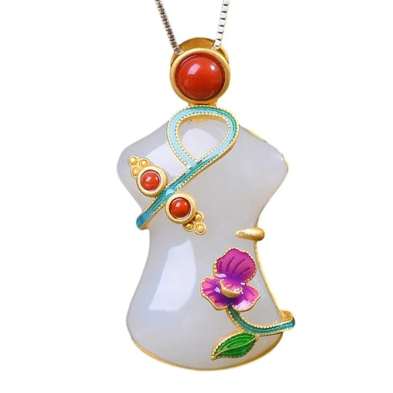 Argent Collier artisanal délicat