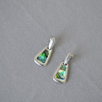 Argent Boucle d'oreille artisanal délicat