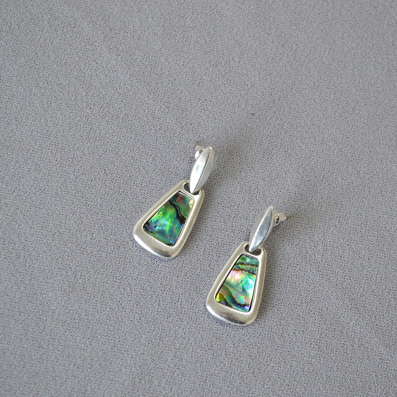 Argent Boucle d'oreille artisanal délicat