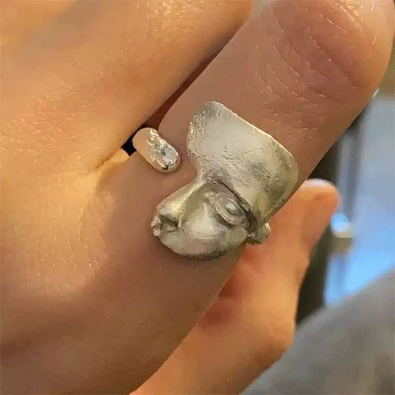 Argent Bague artisanal délicat