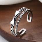 Argent Bague classique au charme intemporel