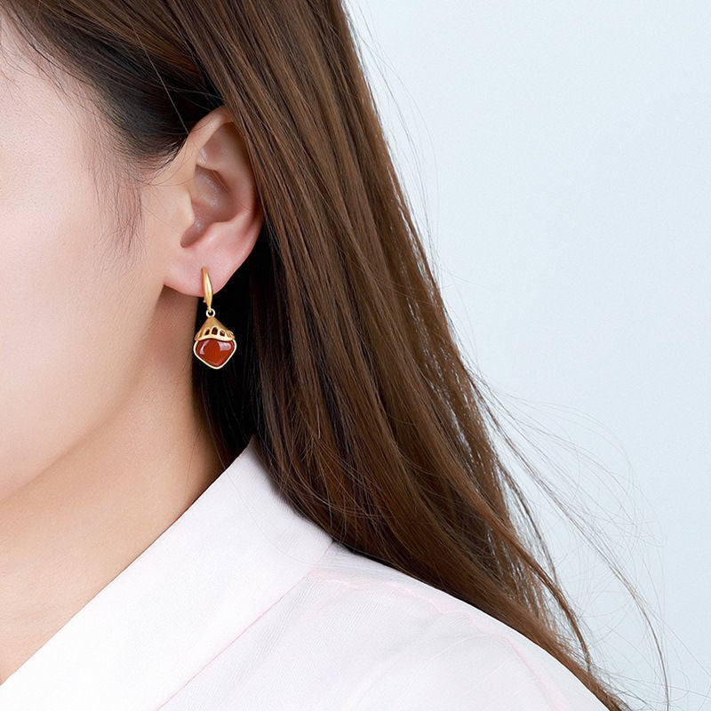 Argent Boucle d'oreille charmant pour toute occasion