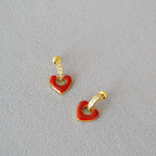 Argent Boucle d'oreille artisanal délicat