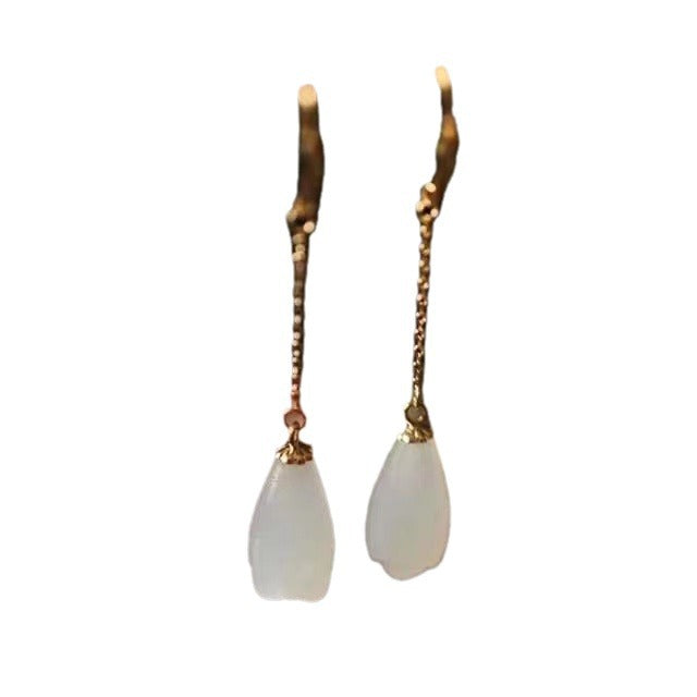 Argent Boucle d'oreille artisanal délicat