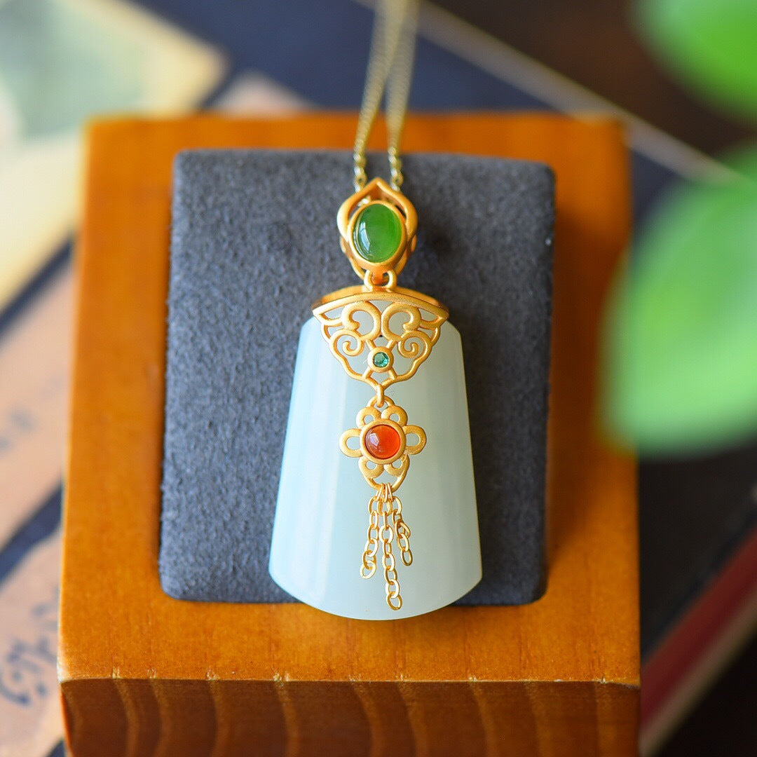 Argent Collier magnifique au style unique