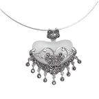 Argent Collier vintage fait main