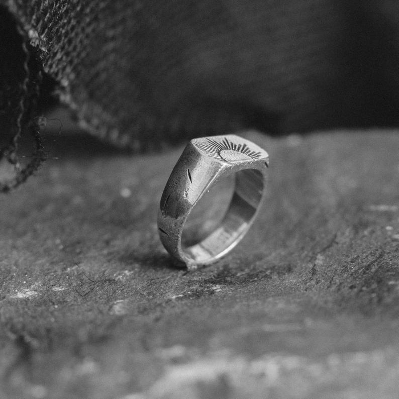 Argent Bague artisanal délicat