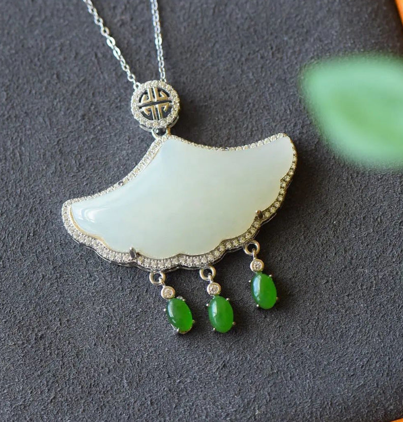 Argent Collier vintage fait main