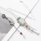 Argent Collier vintage fait main