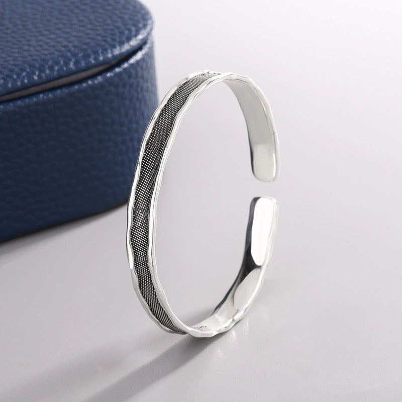 Argent Bracelet vintage fait main