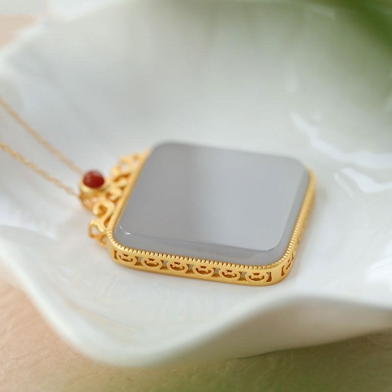 Argent Collier vintage fait main