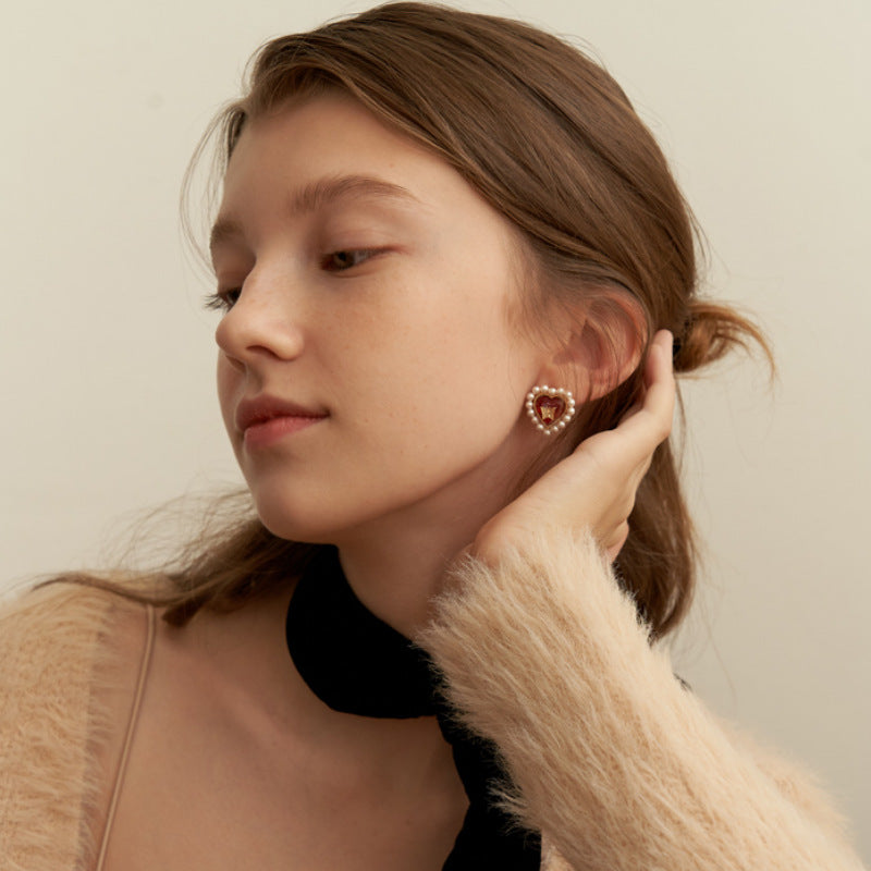 Argent Boucle d'oreille artisanal délicat