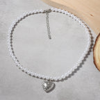 Argent Collier vintage fait main