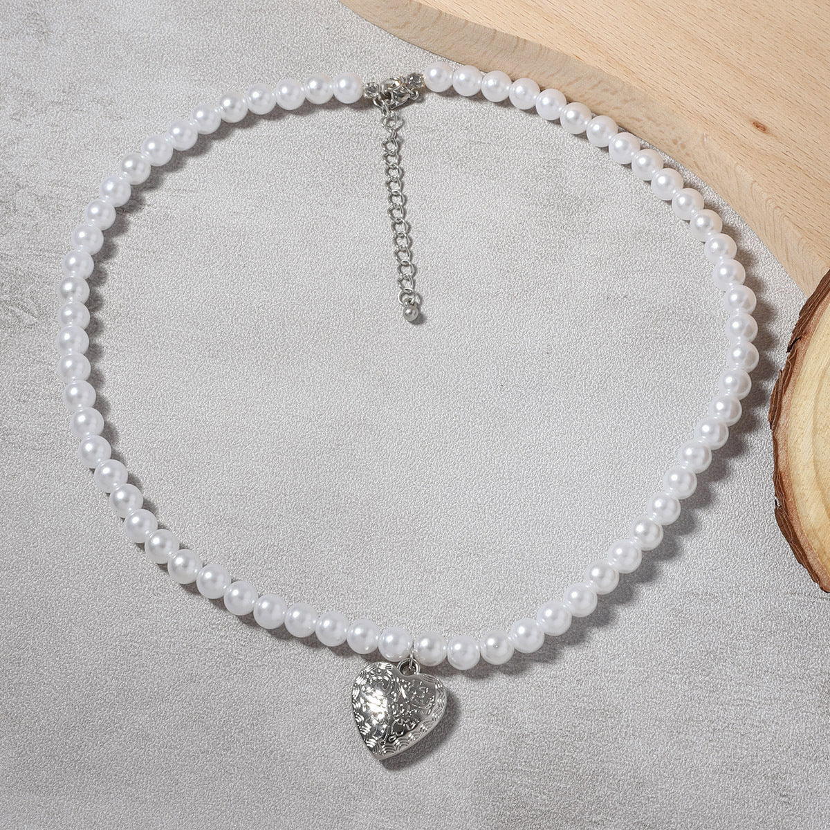 Argent Collier vintage fait main